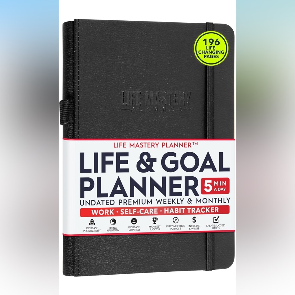 Life&Goal Planner Journey Goals Increase Productivity Passion Success&Happiness